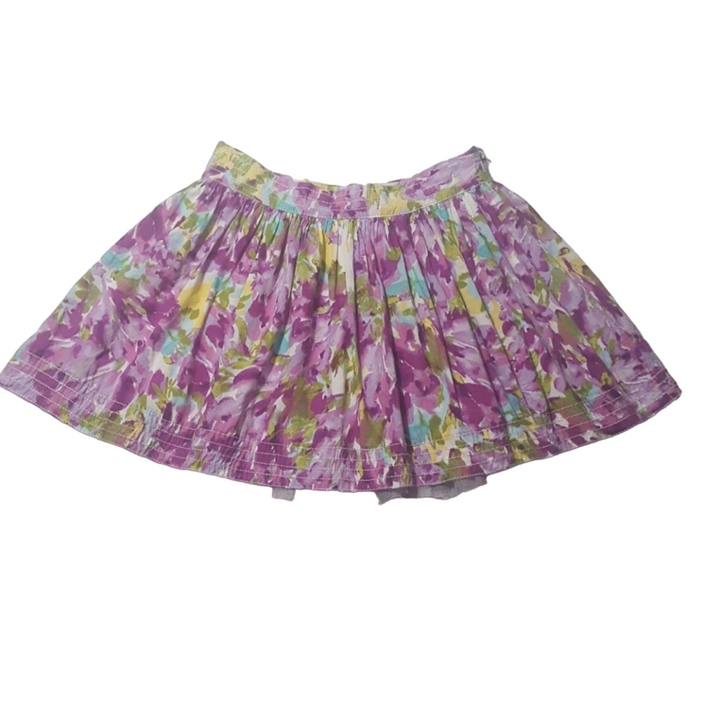 GAP Kids lilac floral flared skirt